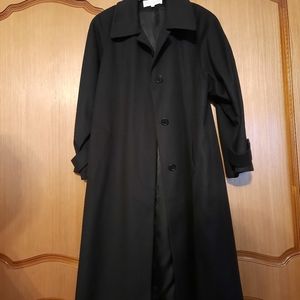 Women wool coat, black,XL,  worn